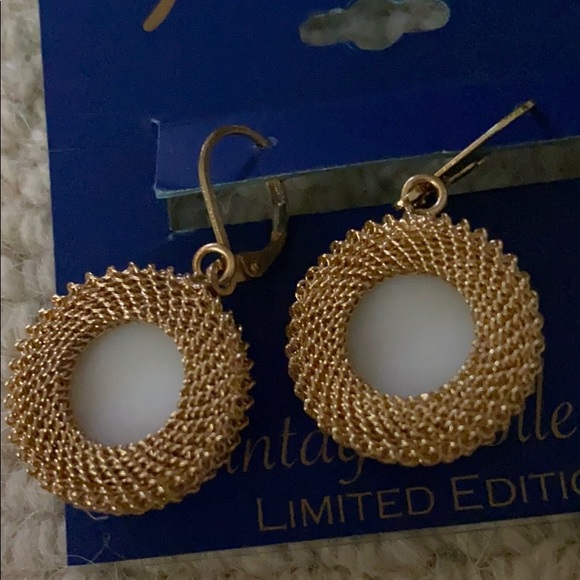 Monet Vintage Collection Faux Pearl Earrings - Picture 3 of 4